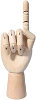 Maniquí de madera de mano para dibujo y exhibición de joyería (7 pulgadas) - Arteztik
