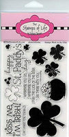 Los sellos de la vida shamrocks4us sellos transparentes para tarjetas y álbumes de recortes (4 x 6 inch hoja) por Stephanie Barnard – día de San Patricio y tréboles - Arteztik
