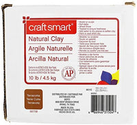 Arcilla natural de secado al aire Craftsmart, color blanco, 10 libras, arcilla de modelado multiusos para esculpir, modelar y lanzar a mano, no tóxica - Arteztik
