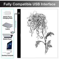 Caja de luz LED de dibujo Pad – A3 ultra delgada portátil USB Cable Regulable Brillo de la Pintura de la Junta para Artistas Dibujo Dibujo Dibujo Animación de Rayos X Vista - Arteztik
