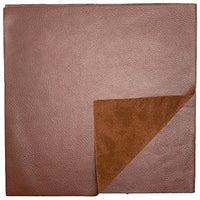 Cuero de vaca de grano natural: piezas de cuero precortadas de 12 x 12 pulgadas (blanco apagado) - Arteztik
