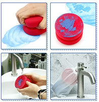 4 Pieces Paint Sponge Applicator Watercolors Sponges Applicator Artist Paint Sponge with 4 Mesh Bags for Painting Crafts Household (Blue, Red Sponge) - Arteztik
