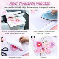 20 hojas de papel de transferencia de calor, papel de transferencia para impresora de inyección de tinta A4 para tejido, camisetas, sombreros, ropa, bolsas. - Arteztik
