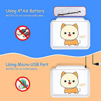 Caja de luz LED portátil A4 para interior/exterior (alimentación USB o batería AA), brillo ajustable con protección para la vista, mesa blanca para dibujo, animación, dibujos animados, bocetos, Blanco, A4 - Arteztik
