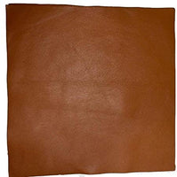 Cuero de vaca de grano natural: piezas de cuero precortadas de 12 x 12 pulgadas (blanco apagado) - Arteztik
