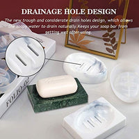 2PCS Silicone Soap Dish Resin Mold Oval/Square Drain Soap Box with Holes Epoxy Resin Casting Mould Home Organizer for Making Jewelry Tray Dishes Storage Indoor Decor Art Supplies Ideal Gift - Arteztik
