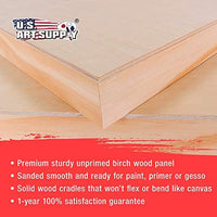 U.S. Art Supply - Tableros de madera de abedul de 24.0 x 24.0 in (24 x 24 pulgadas) de profundidad de artista (2 unidades) – lienzo de pared de madera de profundidad – pintura de medios mixtos, acrílico, aceite, encáustico - Arteztik
