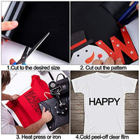 Ruisita - Rollo de vinilo de transferencia de calor de 2 rollos de papel de transferencia de calor suave HTV para ropa de bricolaje, camisetas, cuero, telas, artes y manualidades - Arteztik
