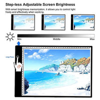 Dibujo LED Tracing Pad, A4 LED caja de luz Tracer Board con brillo ajustable USB Power para artistas, dibujo, dibujo, animación, pintura de diamantes, copia - Arteztik
