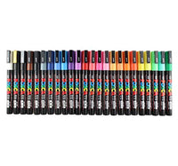 Uni Posca PC3M24C - Juego de rotuladores de pintura con papelería Miyabi - Arteztik

