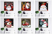 Juego de 6 kits de pintura de diamante 5d para Navidad, diseño de renos, 12.0 x 12.0 in (B-6 juegos) - Arteztik
