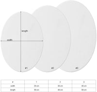 2 piezas de lienzo ovalado estirado artístico profesional tablas estiradas para pintura acrílica. - Arteztik
