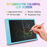 Derabika - Tablet para dibujar y escribir con pantalla LCD colorida de 10 pulgadas, borrable, para regalo de cumpleaños de niños de 3 a 7 años de edad, pizarra de garabatos, juguetes didácticos - Arteztik
