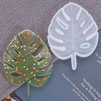Juego de 4 moldes de silicona para posavasos, incluye molde redondo de hoja de arce tropical de rombo para resina epoxi para manualidades, proyectos de artesanía, decoración del hogar - Arteztik
