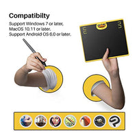 Huion HS64 - Tableta gráfica de dibujo (6,3 pulgadas x 4 pulgadas, sin batería, dispositivos Android compatibles con 8192 presión de lápiz (edición especial) - Arteztik
