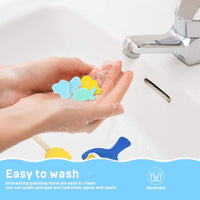 YGDZ - 39 esponjas de pintura para niños, brochas de pintura para niños, sellos de espuma, herramientas de dibujo para niños pequeños - Arteztik
