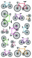Sticko Scrapbooking pegatinas, Colorful bicicletas - Arteztik
