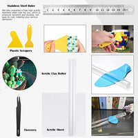 Hilitchi - Juego de 30 herramientas de esculpir de arcilla de cerámica, incluye herramientas de puntero de bola y lápiz capacitivo, herramientas de silicona de doble propósito, ideal para arcilla de cerámica, tallado, pintura de roca, decoración de uñas y - Arteztik
