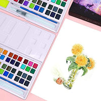 Kits de pintura de acuarela para niños, kits de pintura de colores premium, conjuntos de pintura profesional con 2 pinceles de acuarela, paleta, y estuche de almacenamiento, suministros de arte para pintar regalos para adultos, adolescentes (24 colores) - Arteztik
