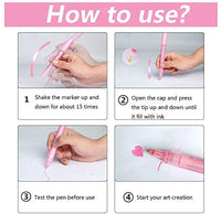 Bolígrafos de pintura acrílica para pintura de rocas, cerámica, vidrio, madera, tela, lienzo, tazas, suministros para manualidades de bricolaje, álbumes de recortes, tarjetas. Juego de rotuladores acrílicos - Arteztik

