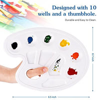 Juego de 12 pinceles de pintura Atmoko con 2 paletas para acuarela, acrílico y pinturas al óleo, perfecto para pintar lienzos, cerámica, arcilla, madera y modelos, gran regalo para niños, artistas - Arteztik
