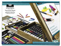 Set de caballete de 104 piezas para artista de cualquier medio, de la marca Royal & Langnickel - Arteztik
