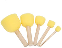 Juego de 26 pinceles de pintura de esponja para niños para arte y manualidades, pinceles de pintura, pinceles de esponja, juego de dibujo de juguetes para niños - Arteztik
