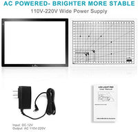 Caja de luz LED portátil A4, LITENERGY Light Pad USB Power LED Artcraft Tracing Light Table para artistas, dibujo, bocetos, animación - Arteztik
