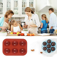 Moldes de silicona medianos de 6 agujeros para chocolate, pasteles, gelatina, jabón hecho a mano, antiadherente, libre de BPA, 2 paquetes - Arteztik

