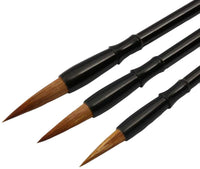 EBANGONG - Juego de 3 pinceles para dibujo con caligrafía china - Arteztik
