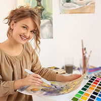 Set de pintura de acuarela para niños, suministros de arte, regalos de pintura para artistas, adultos, adolescentes, juego de 24 colores vibrantes surtidos con pinceles de acuarela, paleta y estuche de almacenamiento duradero - Arteztik
