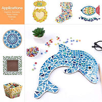 E-Home Shop - Azulejos de mosaico de cristal para mosaico (2.2 lbs, forma irregular, 35.27 oz) - Arteztik
