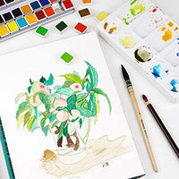 Colores Paul Rubens Artist Grado Acuarela Pasteles Sólidos de Viaje Bolsillo Set Gouache Pintura con Caja de Metal - Arteztik
