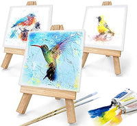 Acrux7 Paneles de lienzo de 6.0 x 6.0 in, 12 unidades, 100 % algodón, lienzo estirado para pintura acrílica, pintura al óleo, otros medios de arte húmedo o seco - Arteztik

