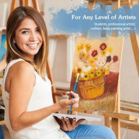 Juego de 12 pinceles de pintura Atmoko con 2 paletas para acuarela, acrílico y pinturas al óleo, perfecto para pintar lienzos, cerámica, arcilla, madera y modelos, gran regalo para niños, artistas - Arteztik
