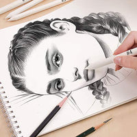 12 x Papel duradero blending stump tortillon Sketch Art Dibujo Plumas - Arteztik
