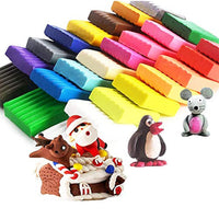24 Colors Polymer Clay,Baken Soft Clay,Oven Baking Clay Kit with 5 Sculpting Tools and 33 Accessories,0.7oz Per Block and Box Storge,Great DIY Clay Crafts Gifts - Arteztik
