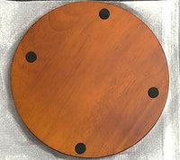 Luna Bean - Base de madera para plataforma, acabado semibrillante, para kits de fundición, placa de madera maciza, circular redonda de 6.0 in - Arteztik
