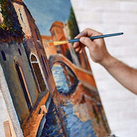 Juego de 12 pinceles de pintura Atmoko con 2 paletas para acuarela, acrílico y pinturas al óleo, perfecto para pintar lienzos, cerámica, arcilla, madera y modelos, gran regalo para niños, artistas - Arteztik
