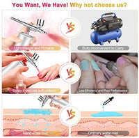 Kit de aerógrafo de mano, mini compresor de aire portátil pistola de pulverización de una sola acción USB recargable juego de aerógrafo para maquillaje, decoración de tartas, arte de decoración de uñas, pintura de tatuajes de manicura - Arteztik
