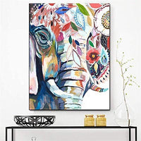 Un BAILIHUA 5D DIY Diamond Painting Animal, 5D Diamond Painting Elephant, Diamond Painting Kits para adultos y niños, Diamond Embroidery Arts Craft Canvas Supply for Home Wall Decor (12 x 16 pulgadas) - Arteztik
