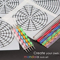 Plantillas de mandala con lunares, plantillas de mandala, plantilla de puntos, plantillas de dibujo para mandala, rocas de pared, madera, piedra, pintura, por BAISDY - Arteztik

