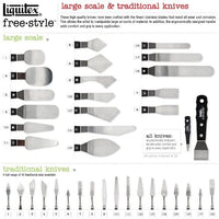 Liquitex Professional Freestyle - Juego de 4 cuchillos de gran escala - Arteztik
