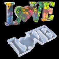 Thanksky - Moldes de resina de cristal, diseño único con letras de cristal, para decoración de interiores, decoración del hogar, arte de pared, para colgar en la pared (mezcla) - Arteztik
