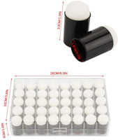 40 piezas / lote de esponja para dedos de espuma con caja de pintura de dedos para manualidades, juego de pintura de dedos, esponja de dibujo, tinta de tiza para dedos - Arteztik
