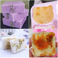 Dreamtop - Juego de flores secas de flores naturales para hacer jabón, bombas de baño, rodajas de limón, fresa, Osmanthus, jazmín, rosa, olvido-me-not, caléndula, lavanda (8 bolsas) - Arteztik
