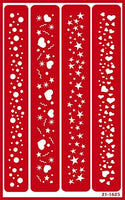 Armour Etch over N over Stencil, Sparkle Fronteras - Arteztik
