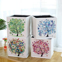 5D DIY Diamond Painting Caja de almacenamiento plegable, Mosaico Hacer Taladro Forma Especial Diamante Kit de Pintura para Bolsas, Bordado Diamante Artes Artesanía Decoración del Hogar (H) - Arteztik
