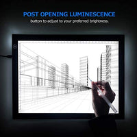 Caja de luz LED portátil A4, LITENERGY Light Pad USB Power LED Artcraft Tracing Light Table para artistas, dibujo, bocetos, animación - Arteztik
