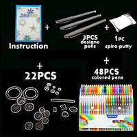 LINKTOR Spirograph - Juego de diseño de lujo, Juego de lujo. - Arteztik
